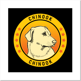 Chinook Dog Portrait Posters and Art